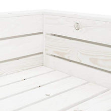 FAMIROSA Set Salotto da Giardino su Pallet 2 pz in Legno Bianco