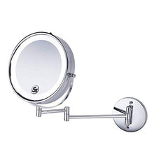 Specchio domestico Simplicity Trucco Specchio Specchio Bagno Specchi da bagno montati a parete con luci, LED con luce vanità specchio pieghevole telescopico Specchio da bagno Specchio for il bagno Len