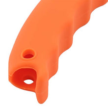 JOOFFF Maniglia per Borsa da Trasporto in Silicone Maniglia per Borsa per la Spesa con Una Presa da Viaggio,Arancia