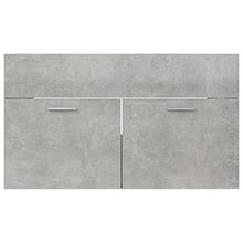 vidaXL Set Mobili da Bagno 2 pz Grigio Cemento in Truciolato