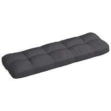 Buyounger Cuscino per Divano da Giardino Antracite 120x40x12cm in Tessuto
