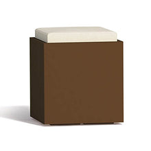 TEKCNOPLAST Comfy Square Vaso, Plastic, Marrone, 40x40x47