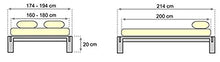 Futon On Line Letto Tokio Tatami, Naturale, 200x180x20 cm