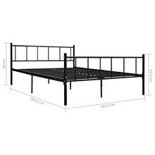SKM Giroletto Nero in Metallo 180x200 cm (18.75kg)