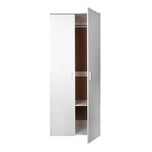 None Brand Set di mobili per la casa Armadio Alto 4 + 4 cassetti e cassettiera Comodino Bianca