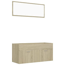 vidaXL Set Mobili da Bagno 2 pz Grigio in Truciolato