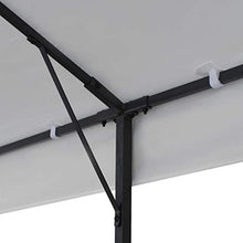 Tidyard Gazebo,Gazebo da Giardino, Robusto Gazebo Pieghevole,Resistente ai Raggi UV 3x6 m Bianco
