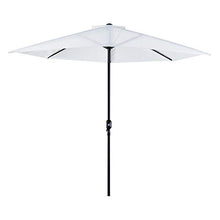 miozzi Ombrellone da Giardino Semicircolare da Parete 269x138x236 cm Bianco
