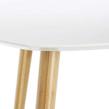 LOMOS set di tavolini da salotto Finja, colore bianco, costituito da due tavolini in legno