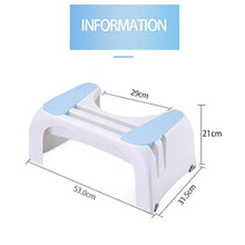 Sgabello per WC, Sgabello per WC con Gradino per Bambino e Adulto, Aiuto per Edificio Occupato Antiscivolo | Sgabello Mobile con Slot per Scheda Mobile, per Donne in Gravidanza/Anziani,Blu