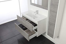 Feridras - MOBILE BAGNO FABULA 90CM SOSP. 2 CASS. BIANCO/CEMENTO - 801008