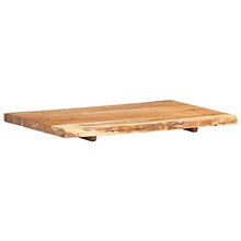 FAMIROSA Piano per Lavabo Bagno in Massello di Acacia 80x55x3,8 cm