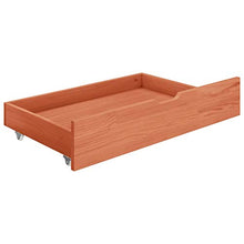 FAMIROSA Giroletto con 2 Cassetti Marrone Miele Legno di Pino 90x200 cm-0519