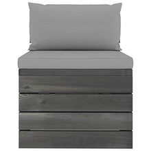 FAMIROSA Set Divani da Giardino su Pallet 6 pz con Cuscini Massello Pino-1900