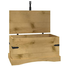 vidaXL Legno di Pino Messicano Cassapanca Corona Range Baule Cassa Panchina