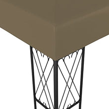 vidaXL Gazebo 3x3 m Crema in Tessuto