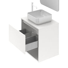 AMIZUVA NIWA TOP Mueble+Lavabo 1 Cajón 1 Hueco Blanco Brillo