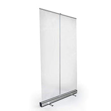 Banner Roll Up Trasparente Portatile, Schermo Arrotolabile Scudo Starnuto, Ufficio, Negozi, Ristorante, 5 Dimensioni