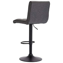 FAMIROSA Sgabelli da Bar 2 pz in Tessuto Grigio Scuro-9610