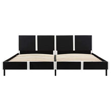 SKM Giroletto Nero e Bianco in Similpelle 180x200 cm (28.65kg) Nero