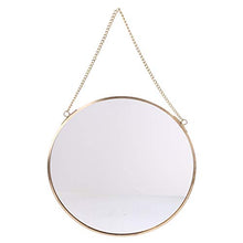 SUCHUANGUANG Specchio da Parete Rotondo Specchio da toeletta Dorato Specchi per Trucco Decorazione da Bagno