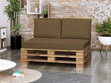 Cuscini per mobili in pallet impermeabili con cuciture a listello cuscini sfoderabili con cerniera lampo per interni ed esterni seduta in schiuma fredda schienale di fiocchi di schiuma