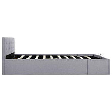 SKM Giroletto con Contenitore Grigio Chiaro in Tessuto 160x200 cm