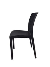Sedia Boheme, Impilabile, in Polipropilene, qualità Top, Giardino Esterno Interno Bar Estate Ordine Minimo 2 Pezzi (Antracite)