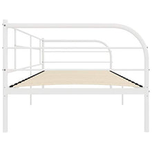 FAMIROSA Telaio Divano Letto Bianco in Metallo 90x200 cm Bianco