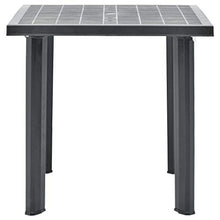 E E-NICES Tavolo da Giardino Antracite 80x75x72 cm in Plastica