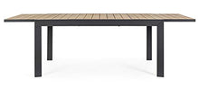 Bizzotto Tavolo Allungabile Delmar Antracite 160-240x100 cod.0663079