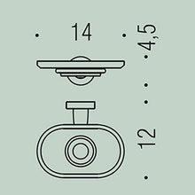 Colombo Design B27010CRVAN Porta Sapone Serie Basic, Cromo
