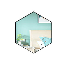 SHU XIN Specchio da Bagno a Parete Specchio in Vetro Esagonale Specchio per Il Trucco a Parete Specchio per Il Trucco in Ferro battuto Design ad Alta Definizione in Stile Nordico