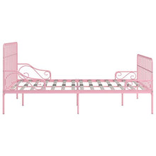 SKM Giroletto con Doghe Rosa in Metallo 200x200 cm
