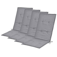 vidaXL 4X Cuscini per Sedie da Giardino Crema 120x50x3 cm Coprisedia Copertura