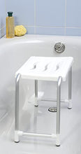 WENKO Sgabello doccia Secura - portata 120 kg, Plastica, 50 x 32 x 26 cm, Bianco