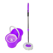 SSAYY Spray Mop Set di Mocio Rotante Magico A 360 ° Testina Girevole per   Secchio in Microfibra con Testina Girevole
