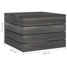 vidaXL Set Divani da Giardino su Pallet 7 pz con Cuscini Massello Pino