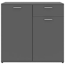 Sideboard Grau 80x36x75 cm Spanplatte
