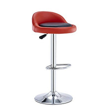 Ljings Sgabelli da Bar Regolabili, Sedia da Bar Girevole, Base in Metallo Contemporanea, con Schienale Arrotondato E Base Cromata, Sgabelli da Cucina Sedie da Pranzo,D