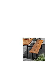 Pureday Panca Esterna Brixen - Rustico - Legno, Metallo - L180 cm