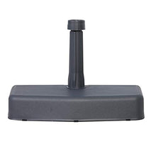 greemotion 462430 Supporto Base Quadrata per Ombrelloni da Parete, Grigio Antracite, 50x25x9 cm
