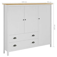 Tidyard Armadio Vestiti Camera da Letto Moderno a 3 Ante Armadio Guardaroba con 2 Cassetti e 5 Ripiani 142x45x137 cm