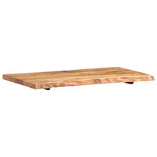 FAMIROSA Piano per Lavabo Bagno in Massello di Acacia 100x55x3,8 cm