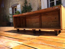 Cassapanca da 33 cm per terrazza in quercia, impermeabile e impermeabile sulla parte superiore, con trasporto