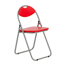 Harbour Housewares Sedia Pieghevole da Ufficio Imbottita - Rosso