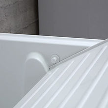 Kiamami Valentina LAVATOIO LAVANDERIA 50X50 CM CON MOBILE BIANCO LUCIDO E ASSE INCLUSA
