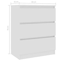 XHCP Credenza, Comodino, Comodino, Divano Letto, Mobile Laterale per Soggiorno Camera da Letto Camera da Letto Sonoma Rovere 60x35x76 cm truciolare
