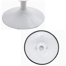Multi Regolabile-Scopo Sgabello Olio Cera Pelle Swivel Bar Stools con Mid-Indietro E Chrome Baseper Clinica Spa Saloni di Bellezza Reception Desk - Bianco Nero