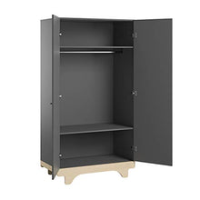 Letto trasformabile 70x140 e armadio 2 ante Vox Playwood - Grigio